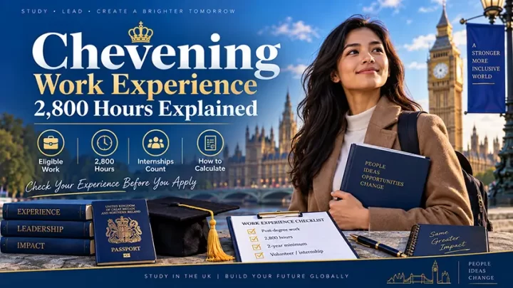 Chevening work experience requirement